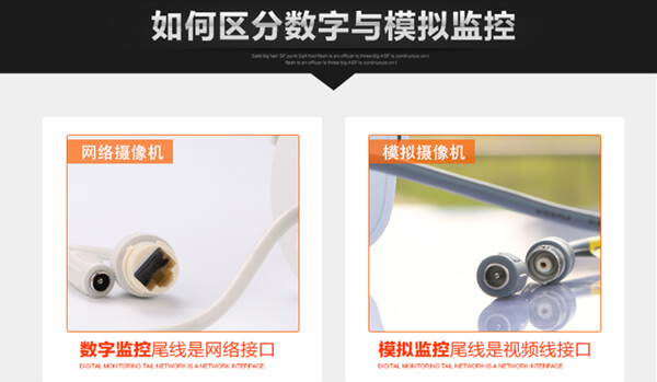 模拟监控和数字监控的不同辨别